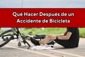 Que hacer despues de un accidente de bicicleta